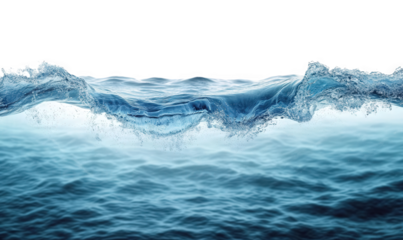 The blue waves surged and surged