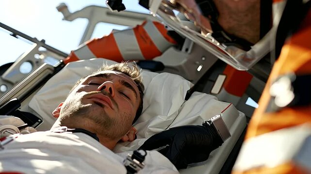 CPR Emergency Response by Paramedics on Patient