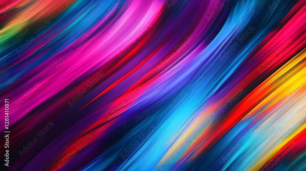 Poster Vibrant Swirling Motion of Colorful Digital Fluid Gradient Abstract Design Background  Mesmerizing dynamic movement of vivid colors creating a captivating and futuristic visual effect