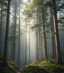 morning in the woods