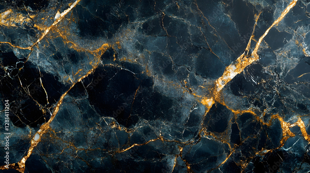 Poster visually captivating and intricate marble texture featuring a bold dramatic pattern of winding veins