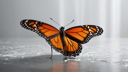 Fototapeta premium butterfly isolated on white color