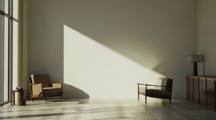 Modern Living Room Design Featuring Natural Light and Elegant Furniture in a Contemporary Setting