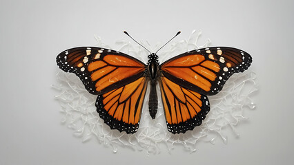 Fototapeta premium butterfly isolated on white color