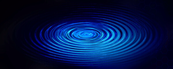 2d illustration Abstract futuristic electronic circuit technology background
