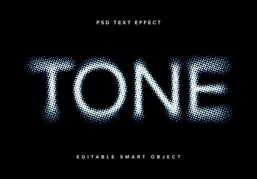 Grunge Halftone Text Effect Mockup