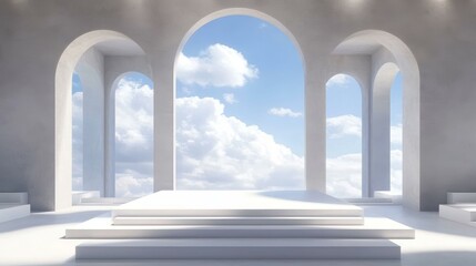 Modern Minimalist Architectural Showcase Platform