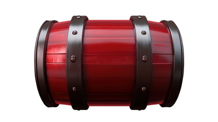 old wooden barrel isolated on white background 