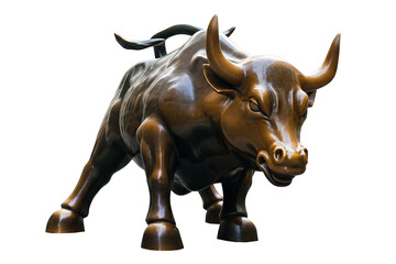 Fototapeta premium bull isolated on white