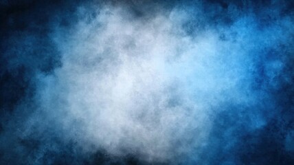 Obraz premium A swirling blue and white abstract background resembling smoke or fog.