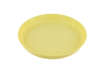 Plastic plate isolated on white background