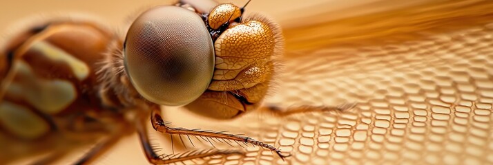 Fototapeta premium Dragonfly Close-up Eye and Wing Detail