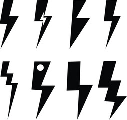 black and white arrows set