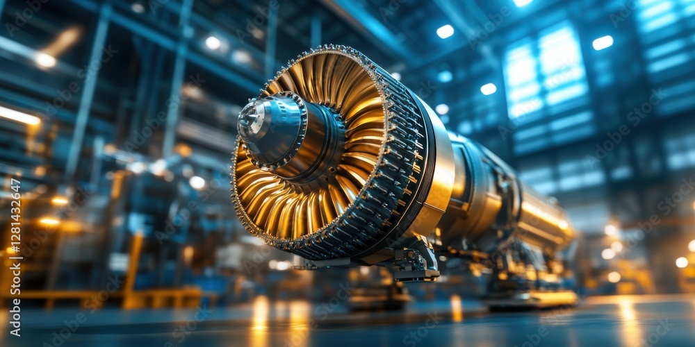 Poster high-tech turbines in aviation expert insights on innovative engineering practices