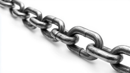Obraz premium A chain is shown in a close up