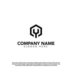Black and White Modern Contractor Logo