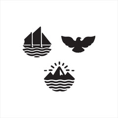 boat on a white background