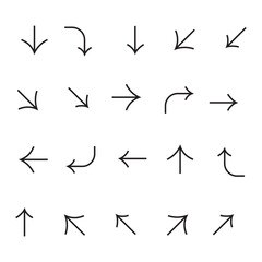 Arrow Icons design with Illustrator.