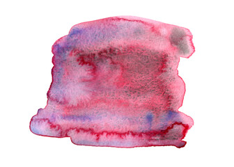 Iced cherries. Abstract spot background turquoise blue cherry burgundy watercolour