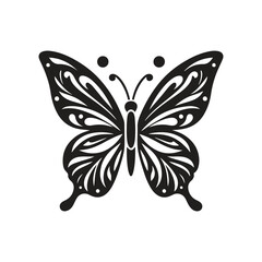 Butterfly Natural Silhouette Vector Design