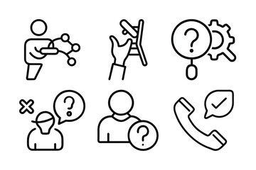 support icon vector art illustration 