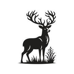 Deer Wildlife Silhouette Vector Design