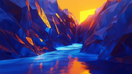 geometric abstract with unique designs