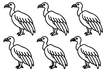 Elegant Vulture Outline Pack