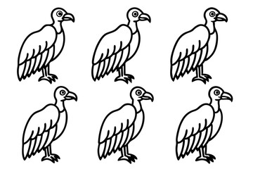 Elegant Vulture Outline Pack