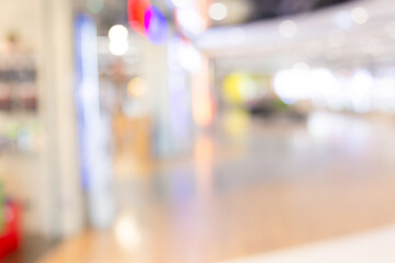 Shopping mall lights background,Abstract blurred factory and warehouse room background for industry,Abstract blurred shopping mall interior background. Blur corridor or aisle of supermarket.
