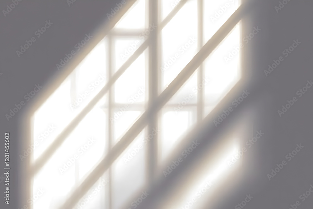 Aufkleber realistic shadows from window isolated on transparent background. light and shadow overlay. window s