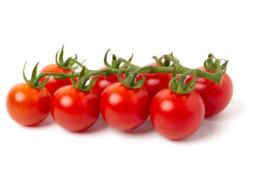 bright red tomatoes. isolated on white background.