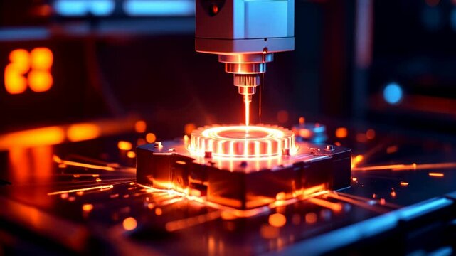 Experience the future of manufacturing with this hyperrealistic 3D printer creation