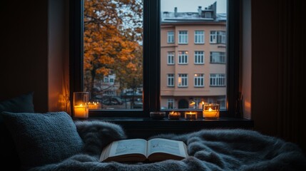 Cozy Autumn Evening by the Window