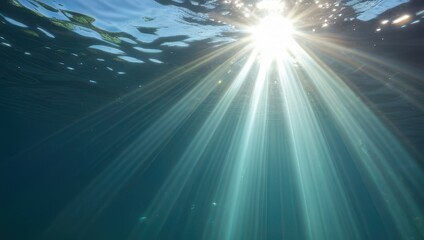 Sunbeams Underwater