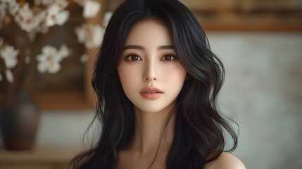 清楚できれいな女性のお顔