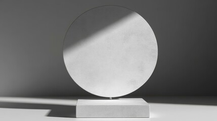 Abstract Minimalist Geometric Circle Display