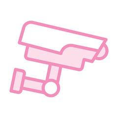 Cctv camera Glass duotone line icon, vector, pixel perfect, illustrator file
