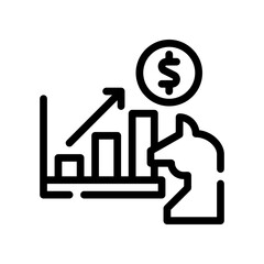 investment line icon