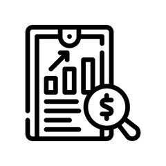 financial line icon