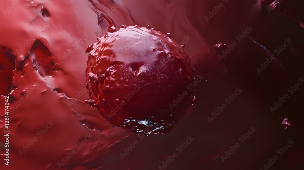 Aufkleber Surreal and dimensional abstract art design concept showcasing a powerful cosmic energy explosion with vibrant colors dynamic fluid patterns and a captivating ethereal atmosphere