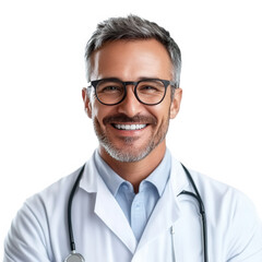 Fototapeta premium A senior middle-aged doctor