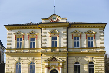 Bielsko Biała, stare zabytkowe kamienice, luty 2025. © Elżbieta Kaps
