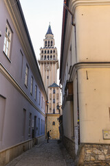 Bielsko Biała, stare zabytkowe kamienice, luty 2025. © Elżbieta Kaps