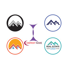  Monochrome House  I Logo, Blue Circle Investment Logo