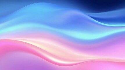 Fototapeta premium Smooth gradient transition, flowing neon liquid, seamless color blending, gentle soft light, diffused shadows, subtle illumination.