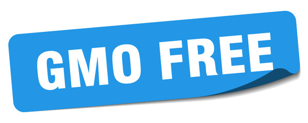 gmo free sticker. gmo free label