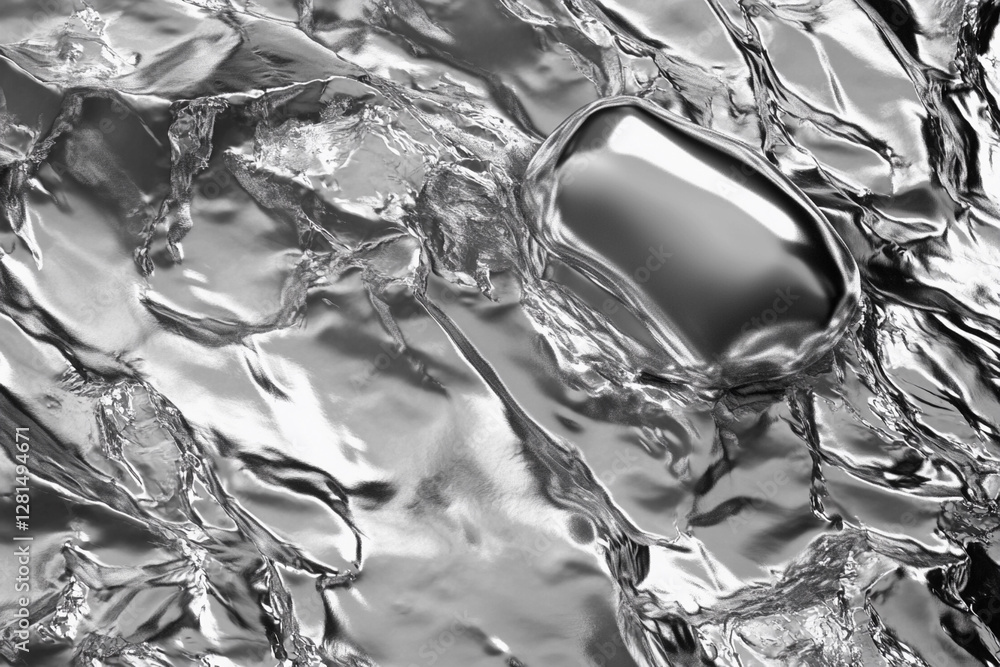 Poster lithium texture concept featuring raw metallic surface. generative ai