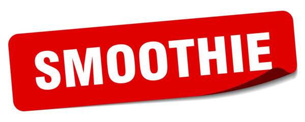 smoothie sticker. smoothie label