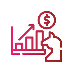 investment gradient icon